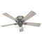 Hunter Fan Company Crestfield Matte Silver LED Ceiling Fan by Hunter Fan Company 51020