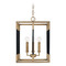 Capital Lighting Bleeker Small Pendant in Aged Brass & Black by Capital Lighting 544741AB