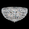 Schonbek Lighting Schonbek Worldwide Lighting Petit Crystal Polished Silver Flushmount Light 1560-40O