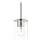 Maxim Lighting Maxim Lighting Corona Satin Nickel Mini-Pendant Light with Cylindrical Shade 90200CLSN