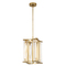 Alora Lighting Alora Lighting Sabre Vintage Brass LED Pendant Light with Triangle Shade PD339415VBCR