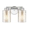 Design Classics Lighting Mercury Glass Chrome Bathroom Light Chrome 702-26 GL1039C