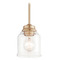 Maxim Lighting Maxim Lighting Acadia Heritage Mini-Pendant Light with Bell Shade 91260CDHR