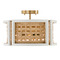 Capital Lighting Lola 16-Inch Dual Mount Pendant in White & Brass by Capital Lighting 244341WM