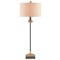 Currey and Company Lighting Currey and Company Pinegrove Antique Brass/Black Table Lamp with Drum Shade 6334