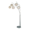 Lite Source Lighting Modern Arc Lamp with White in Polished Steel by Lite Source Lighting LSF-8872PS/WHT