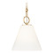 Z-Lite Z-Lite Alaric Modern Gold Mini-Pendant Light with Conical Shade 3042P10-MGLD
