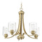 Craftmade Lighting Bolden Satin Brass Chandelier by Craftmade Lighting 50525-SB