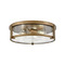 Hinkley Lowell 3-Light Brushed Bronze Flush Mount by Hinkley Lighting 3243BR-CL