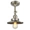 Innovations Lighting Railroad Brushed Satin Nickel Semi-Flush Mount by Innovations Lighting 201F-SN-M2