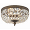 Crystorama Lighting Crystorama Lighting Ceiling Mount English Bronze Flushmount Light 710-EB-CL-SAQ