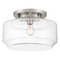 Craftmade Lighting Peri Brushed Polished Nickel Flush Mount by Craftmade Lighting X3114-BNK