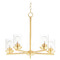 Maxim Lighting Maxim Lighting Corona Satin Brass Chandelier 10205CLSBR