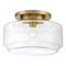 Craftmade Lighting Peri Satin Brass Flush Mount by Craftmade Lighting X3114-SB