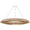 Visual Comfort Modern Collection Visual Comfort Modern Collection Noa Hand Rubbed Antique Brass & Natural LED Pendant Light SLCH55727NTHAB