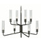 Visual Comfort Signature Collection Aerin Casoria Medium Two-Tier Chandelier in Bronze by VC Signature ARN5483BZCG