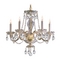 Crystorama Lighting Crystal Mini-Chandelier in Polished Brass Finish 5085-PB-CL-MWP