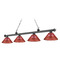 Z-Lite Cordon Bronze Plate Billiard Light by Z-Lite 2306-4BP-ARBG