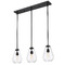 Z-Lite Z-Lite Ayra Matte Black Multi-Light Pendant with Bell Shade 488P8-3L-MB
