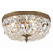 Crystorama Lighting Crystorama Lighting Ceiling Mount Olde Brass Flushmount Light 712-OB-CL-SAQ