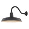 Recesso Lighting by Dolan Designs Recesso Lighting 18-Inch Gooseneck Barn Light in Black BL-ARMC-BLK/SH18-BLK