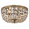 Crystorama Lighting Crystorama Lighting Ceiling Mount Olde Brass Flushmount Light 712-OB-GT-MWP