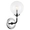 Matteo Lighting Particles Black & Chrome Sconce by Matteo Lighting W58201CHCL
