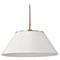 Nuvo Lighting Dover Large Pendant in White & Vintage Brass by Nuvo Lighting 60-7415