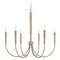 Capital Lighting Holden 6-Light Chandelier in Aged Brass by Capital Lighting 445961AD