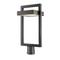 Z-Lite Luttrel Black LED Post Light by Z-Lite 566PHBR-BK-LED