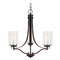 Generation Lighting Elmwood Park 20.50-Inch Bronze Chandelier by Generation Lighting 3137303-710