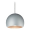 ET2 Lighting Et2 Palla Dark Gray & Coffee LED Pendant Light with Bowl / Dome Shade E24924-DGCOF