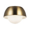 Matteo Lighting Matteo Lighting Watson Aged Gold Brass LED Flushmount Light M11301AGOP