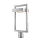Z-Lite Luttrel Silver LED Post Light by Z-Lite 566PHBR-SL-LED
