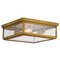 Vaxcel Lighting Vaxcel Lighting Kinzie Vintage Brass Close To Ceiling Light T0709