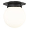 Z-Lite Z-Lite Calhoun Matte Black Flushmount Light 7505F9-MB