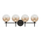 Eurofase Lighting Lissa 4-Light LED Vanity Light in Matte Black by Eurofase Lighting 48918-039