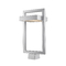 Z-Lite Luttrel Silver LED Post Light by Z-Lite 566PHBS-SL-LED
