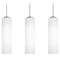 AFX Lighting Afx Lighting Leo Satin Nickel Multi-Light Pendant with Cylindrical Shade LEOP0412MBSNLNR3