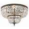 Crystorama Lighting Crystorama Lighting Ceiling Mount English Bronze Flushmount Light 718-EB-CL-SAQ