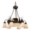 Vaxcel Lighting Bozeman Bronze Chandelier with Center Bowl by Vaxcel Lighting CH55706BBZ