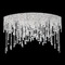 Schonbek Lighting Schonbek Worldwide Lighting Chantant Polished Stainless Steel Flushmount Light CH4802N-401R