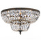 Crystorama Lighting Crystorama Lighting Ceiling Mount English Bronze Flushmount Light 724-EB-CL-SAQ