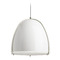 Visual Comfort Modern Collection Paravo Pendant in Satin Nickel & Gloss White by Visual Comfort Modern 700TDPRVPWW