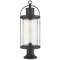 Z-Lite Roundhouse Black Post Light by Z-Lite 569PHB-553PM-BK
