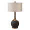 Uttermost Lighting Arnav 32-Inch Table Lamp in Black & Bronze by Uttermost Lighting 27779