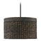 Capital Lighting Tallulah 4-Light Drum Pendant in Charcoal Wash by Capital Lighting 343942CW