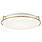 Matteo Lighting Matteo Lighting Brammerton Aged Gold Brass LED Flushmount Light M14115AG