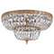 Crystorama Lighting Crystorama Lighting Ceiling Mount Olde Brass Flushmount Light 730-OB-CL-SAQ