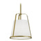 AFX Lighting Afx Lighting Lizzette Light Antique Brass Mini-Pendant Light with Empire Shade LIZP10MBLB